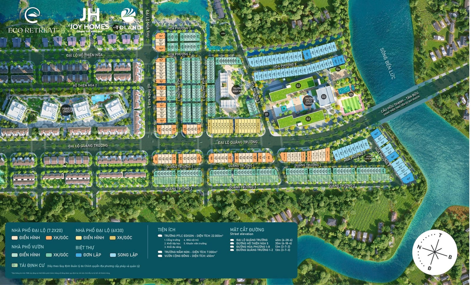 layout phan khu rung phuong – Eco Retreat
