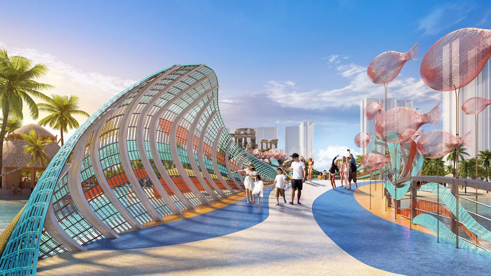 Cầu Coastal tại Vinhomes Ocean Park 2 (phối cảnh) (ảnh: Vinhomes)