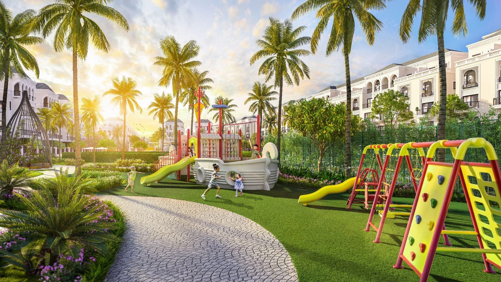 Sân chơi phân khu Hải Âu tại Vinhomes Ocean Park 2 (phối cảnh) (ảnh: Vinhomes)
